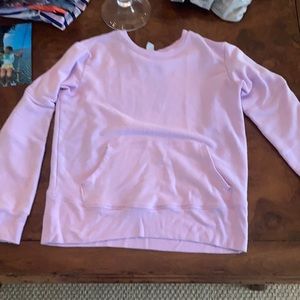 Light pink Athleta girl long sleeved shirt/sweat